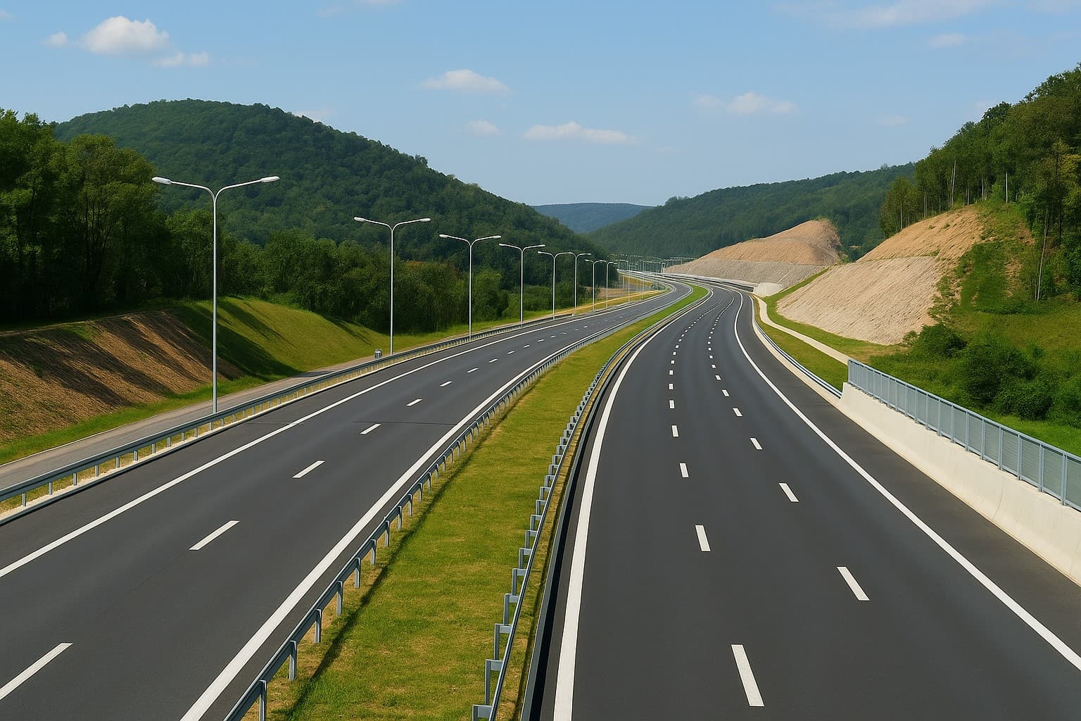 تطوير شبكة الطرق السريعة